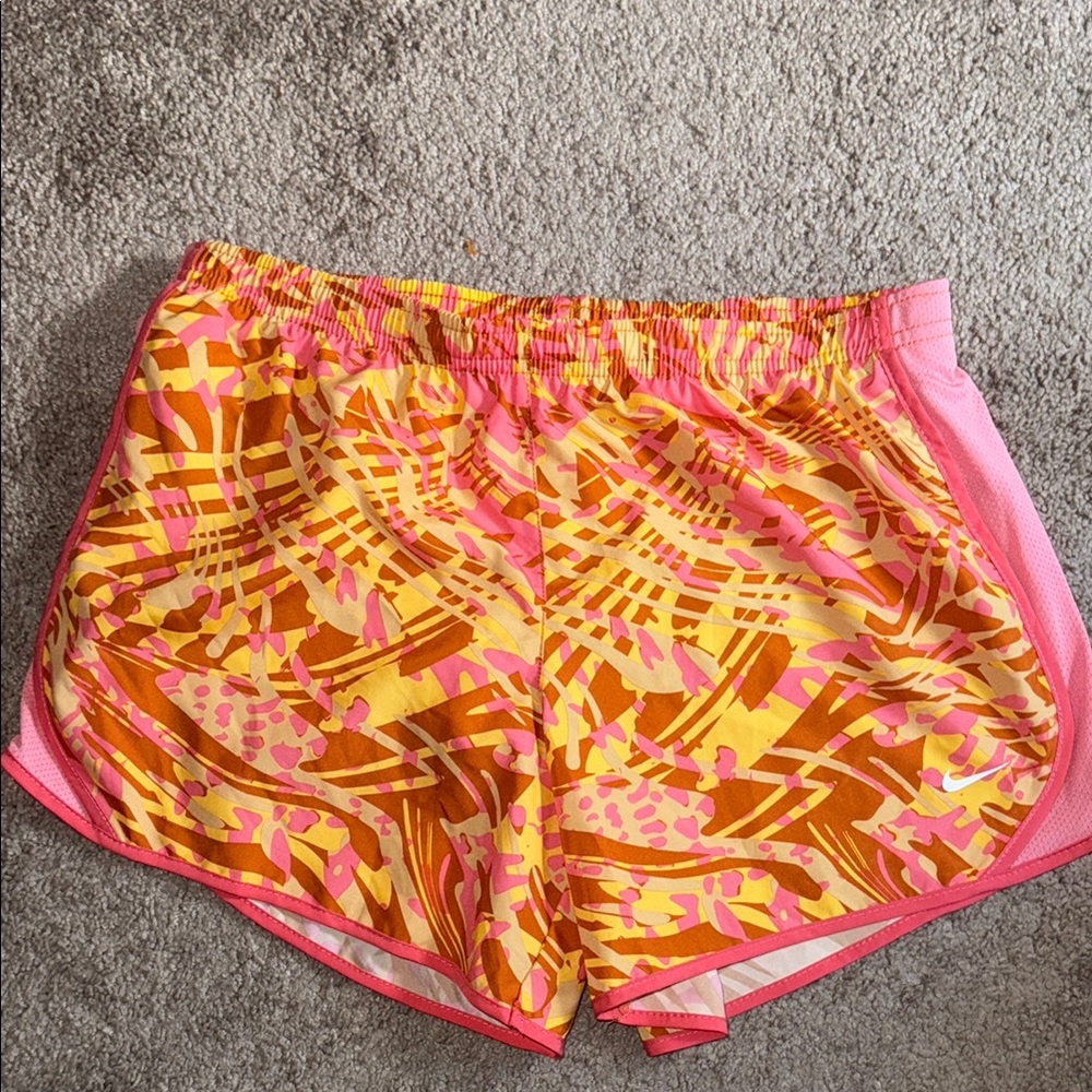 Nike girls XL tempo shorts athletic gym running soccer cheer pink lined